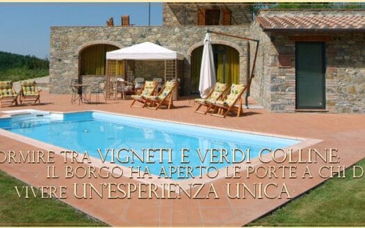 Lussuoso borgo con agriturismo, vigne e spa